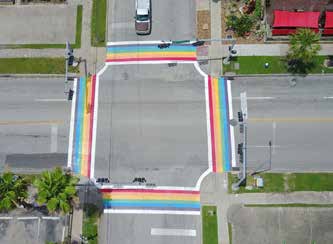 Alex Hill Memorial Pride Crosswalk