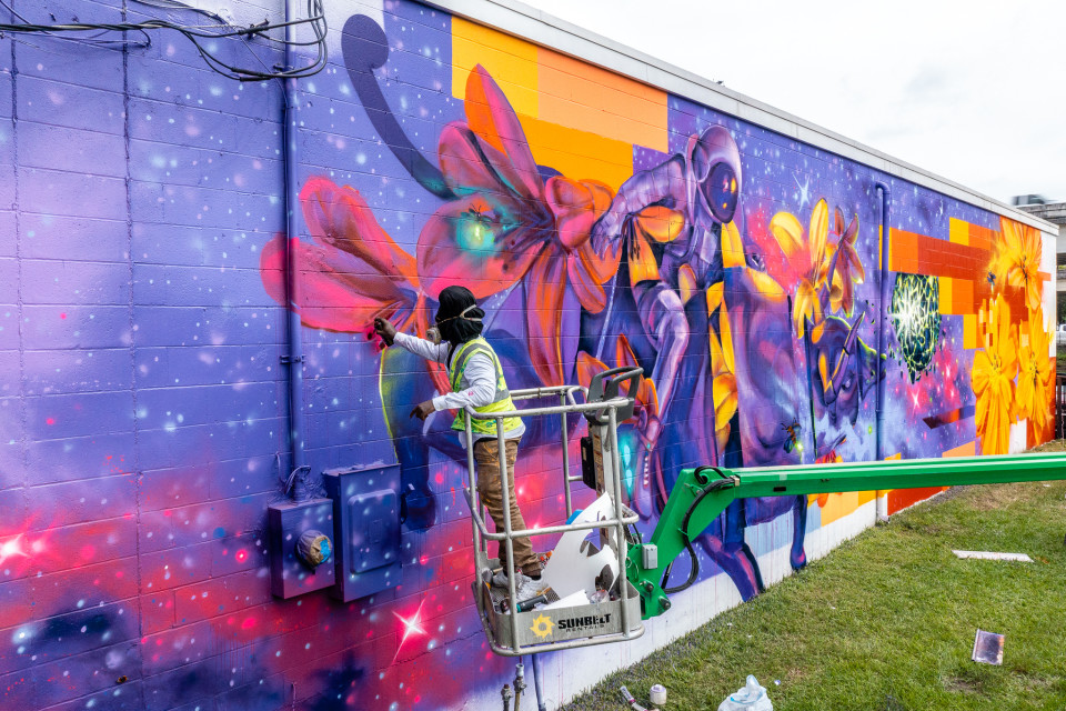 Get a Behind-the-Scenes Look at Houston’s Mass Street-Art Installation