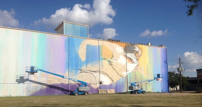 Party at the Biggest Mural in Houston
