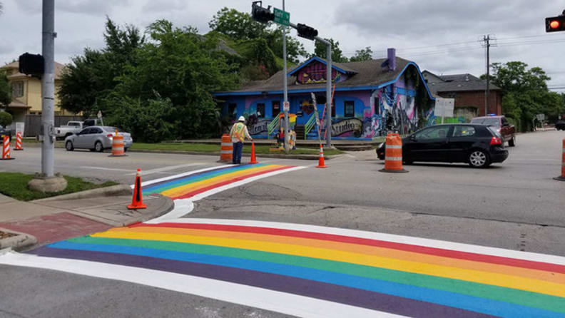 Pride Houston creates rainbow crosswalk for LGBTQ community in Montrose