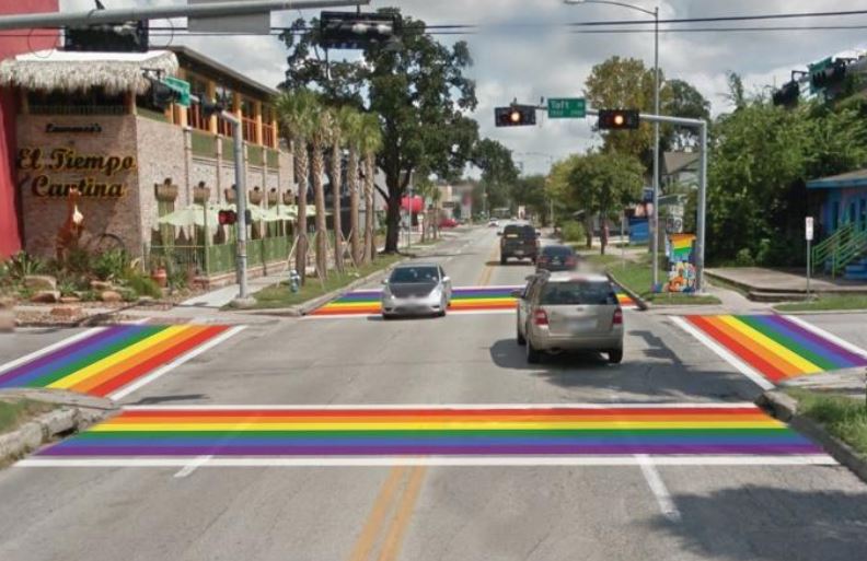 Houston Gets Texas’ First LGBTQ Pride Crosswalks
