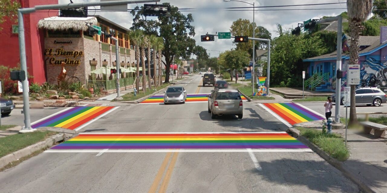 Rainbow Crosswalk Arrives in Montrose Just in Time for LGBTQ Pride