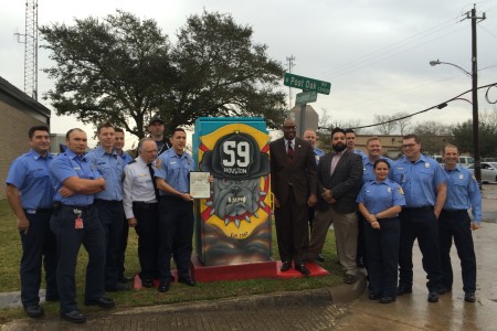 Houston Fire Department Unveils Its First Mini Mural