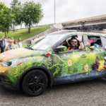 East Aldine Management District partners with Avalos P-TECH students to debut ‘Phoenix in Bloom’ art car